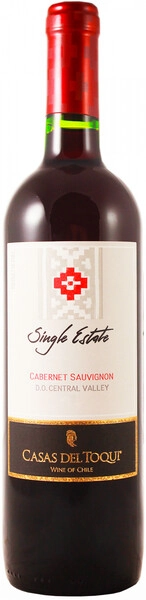 Вино Casas del Toqui, Single Estate Cabernet Sauvignon, Central Valley DO, 2020