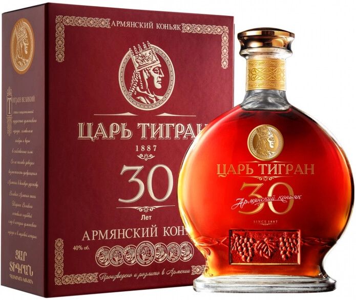 Коньяк Царь Тигран 30-летний, в подарочной коробке, 0.7 л