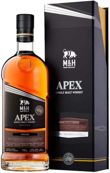 Виски M&H, Apex Rum Cask, gift box, 0.7 л