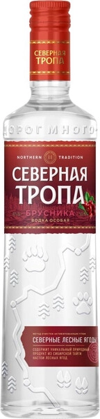 Водка КВКЗ, Северная Тропа Брусника, 0.5 л