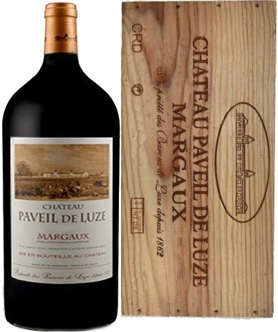 Вино Chateau Paveil de Luze, Margaux AOC, 2014, wooden box, 3 л
