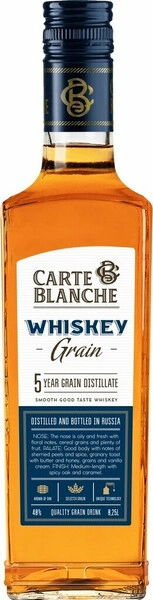 Виски Carte Blanche Grain, 250 мл