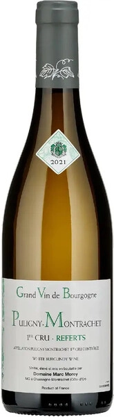 Вино Domaine Marc Morey & Fils, Puligny-Montrachet 1er Cru "Les Referts" AOC, 2021