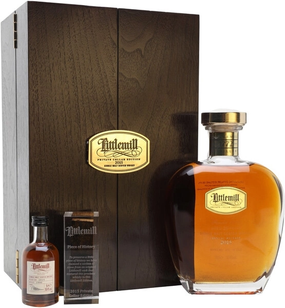 Виски Private Cellar Edition Littlemill 25 Year Old, wooden box & mini, 0.7 л