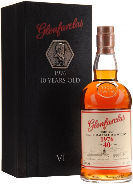 Виски Glenfarclas 40 Years Old, 1976, gift box, 0.7 л