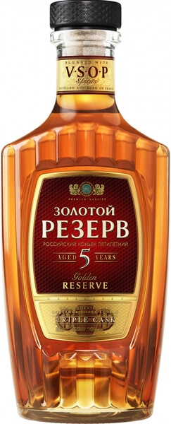 Коньяк Золотой Резерв 5 лет, 1 л