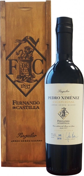 Херес Fernando de Castilla, Singular Pedro Ximenez Excepcional, wooden box, 375 мл