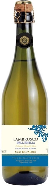 Игристое вино Casa Bell'Albero Lambrusco dell'Emilia IGT Bianco Dolce