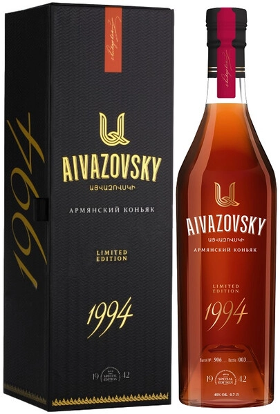 Коньяк "Айвазовский" Лимитед Эдишн, 1994, в подарочной коробке, 0.7 л