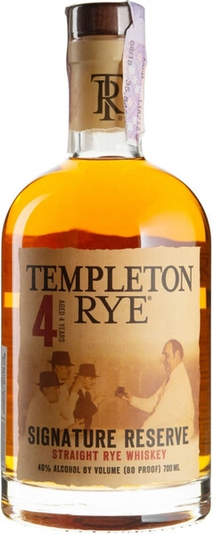 Виски Templeton Rye Signature Reserve 4 Years Old, 0.7 л