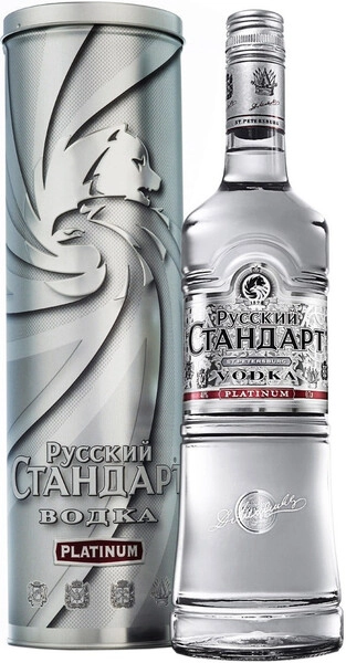Водка Русский Стандарт Платинум, в подарочной коробке, 0.7 л