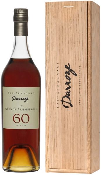 Арманьяк Darroze, Les Grands Assemblages 60 ans d'age, Bas-Armagnac, wooden box, 0.7 л