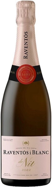 Игристое вино Raventos i Blanc, De Nit Extra Brut Rose, 2022