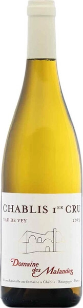 Вино Domaine des Malandes, Chablis Premier Cru Vau de Vey AOC, 2023, 1.5 л