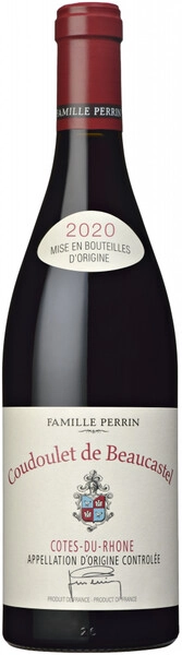 Вино Famille Perrin, Coudoulet de Beaucastel, Cotes-du-Rhone AOC Rouge, 2020