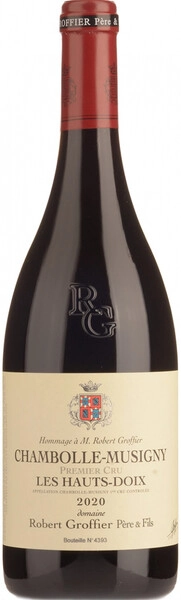 Вино Domaine Robert Groffier Pere & Fils, Chambolle-Musigny 1er Cru Les Hauts-Doix AOC, 2020