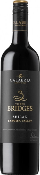 Вино Calabria, Three Bridges Shiraz, Barossa Valley, 2021