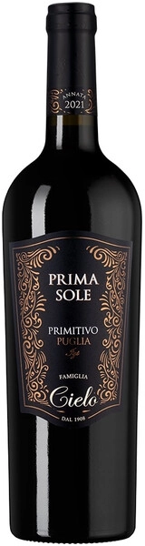 Вино Cielo e Terra, Primasole Primitivo, Puglia IGT, 2022