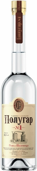 Водка Polugar №1, Rye & Wheat, 1.5 л