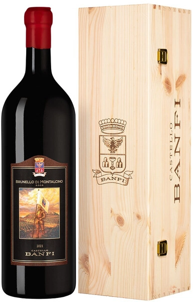 Вино Banfi, Brunello di Montalcino DOCG, 2021, wooden box, 3 л
