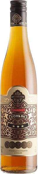 Коньяк Российский 3 Звездочки, 0.5 л