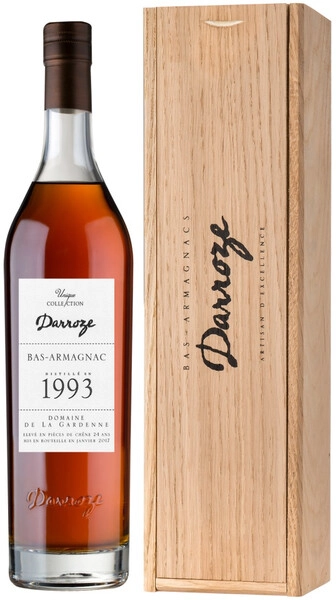 Арманьяк Darroze, Bas-Armagnac Domaine de La Gardenne, 1993, wooden box, 0.7 л