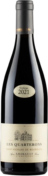 Вино Xavier et Agnes Amirault, Les Quarterons, Saint Nicolas de Bourgueil AOP, 2021