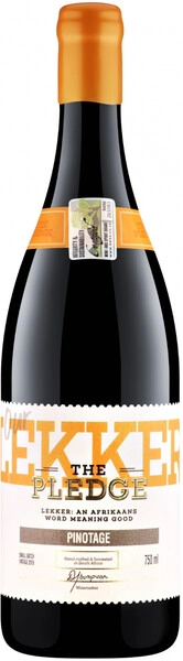 Вино The Pledge Our Lekker Pinotage, 2019