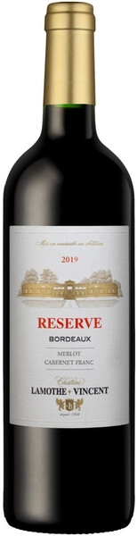 Вино Chateau Lamothe-Vincent, Reserve Rouge, Bordeaux AOC, 2019