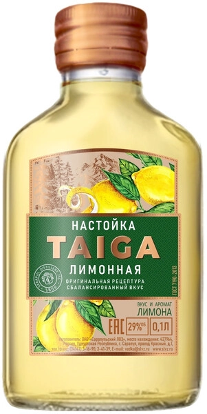 Ликер "Taiga" Limonnaya, 100 мл