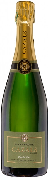 Шампанское Claude Cazals, "Cuvee Vive" Blanc de Blancs Grand Cru Extra Brut, Champagne AOC, 2021