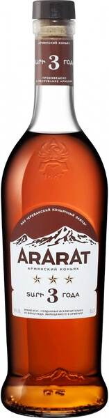 Коньяк Арарат 3 Звезды, 0.5 л