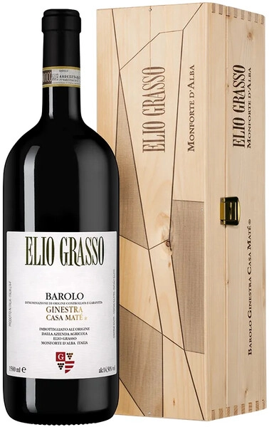 Вино Elio Grasso, Barolo "Ginestra Casa Mate" DOCG, 2021, wooden box, 1.5 л
