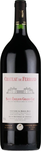 Вино Chateau de Ferrand, Saint-Emilion Grand Cru AOC, 2012, 3 л