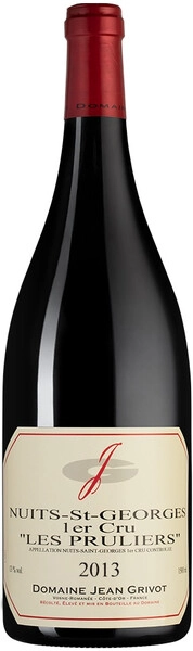 Вино Domaine Jean Grivot, Nuits-St-Georges 1er Cru AOC Les Pruliers, 2013, 1.5 л
