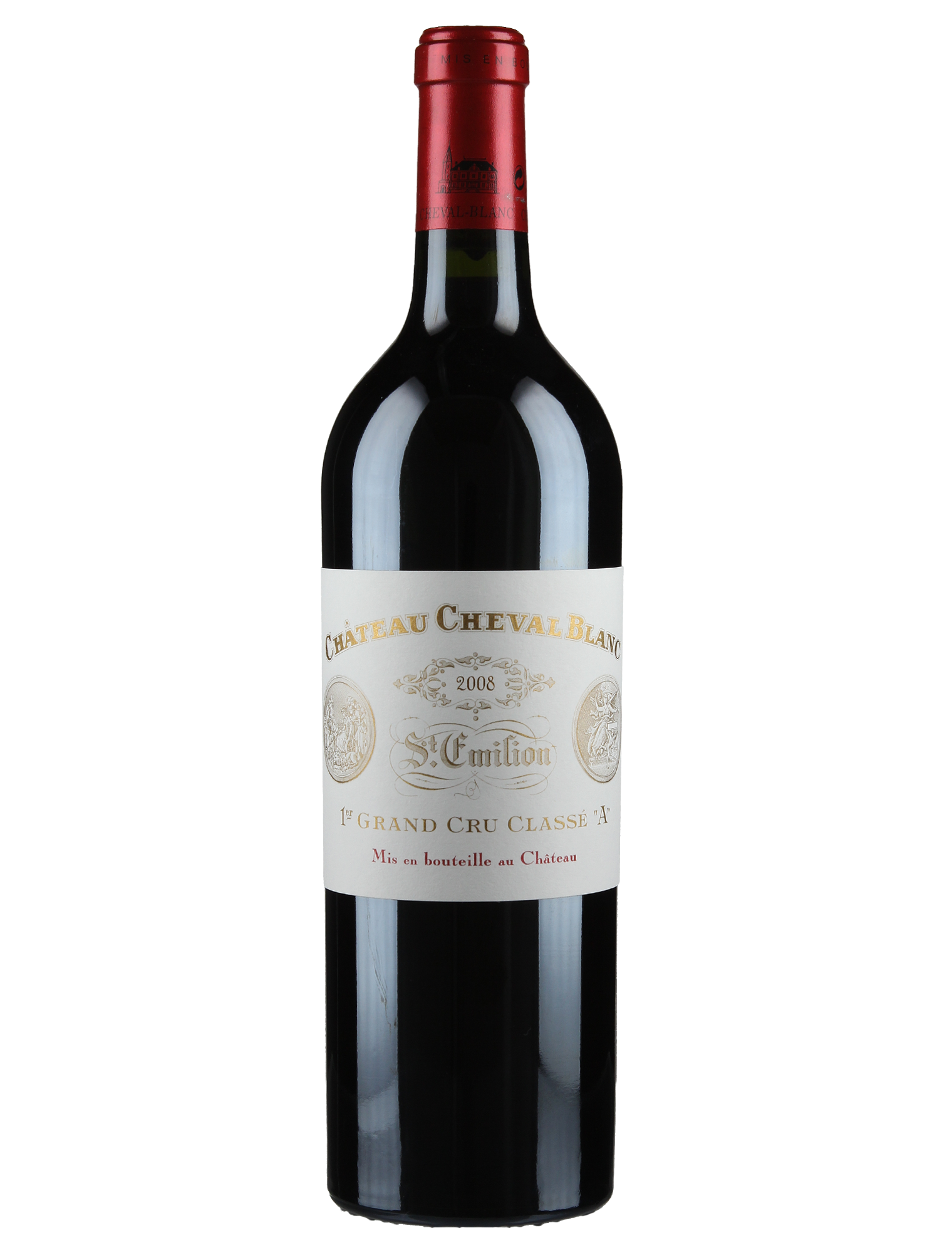 Вино Chateau Cheval Blanc, St-Emilion AOC 1-er Grand Cru Classe, 2008,1,5 л