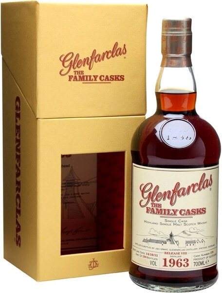 Виски Glenfarclas 1963 Family Casks (47,4%), gift box, 0.7 л