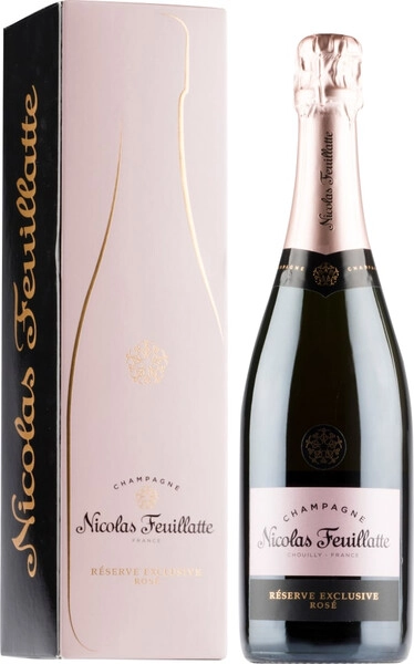 Шампанское Nicolas Feuillatte, Reserve Exclusive Rose Brut, gift box