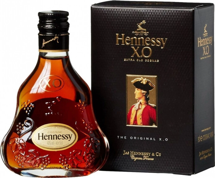 Коньяк Hennessy X.O., with gift box, 50 мл