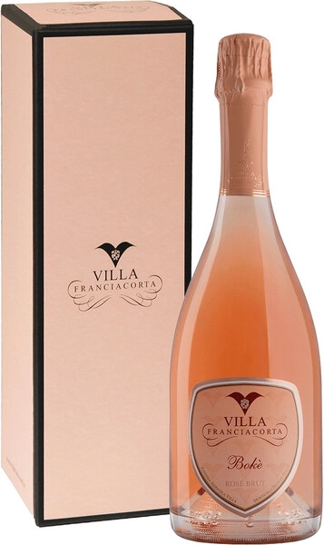 Игристое вино Villa Franciacorta, Boke Rose Brut, Franciacorta DOCG, 2020, gift box