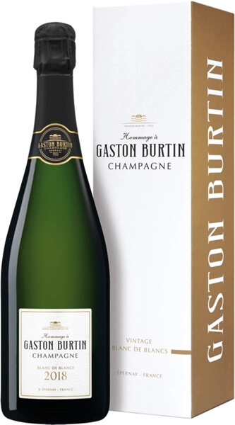Шампанское Gaston Burtin Blanc de Blancs, Champagne AOC, 2018, gift box