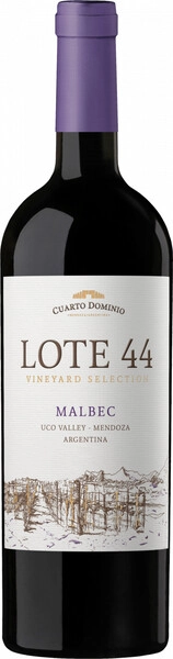 Вино Cuarto Dominio, Lote 44 Malbec, 2023