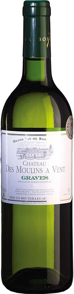 Вино Chateau des Moulins a Vent Blanc, Graves АОC, 2021