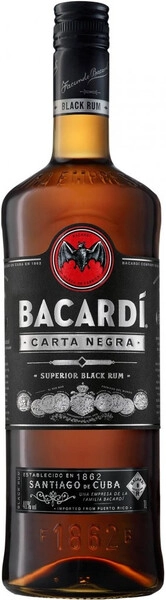 Ром Bacardi Carta Negra, 1 л