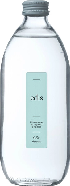 Вода Edis Still, Glass, 0.5 л