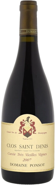 Вино Domaine Ponsot, Clos Saint Denis Grand Cru Cuvee Tres Vieilles Vignes AOC, 2007