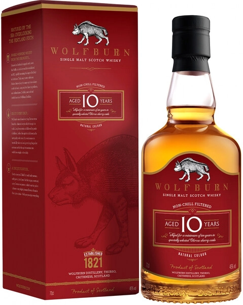 Виски Wolfburn, 10 Years Old, gift box, 0.7 л