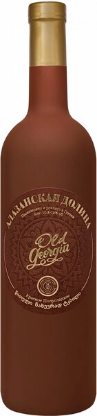 Вино Georgian Wine House, "Old Georgia" Alazani Valley Red, circle label