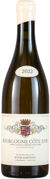Вино Yves Boyer-Martenot, Bourgogne Cote d'Or AOP Chardonnay, 2022