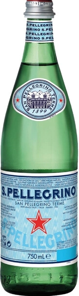 Вода S. Pellegrino Sparkling, Glass, 0.75 л